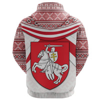 Belarus Pahonia Zip Hoodie Vibes Version RLT6 - Wonder Print Shop