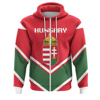 Hungary Coat Of Arms Zip Hoodie Lucian Style RLT8 - Wonder Print Shop
