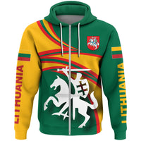 Lithuania Zip Hoodie N Flag RLT6 - Wonder Print Shop