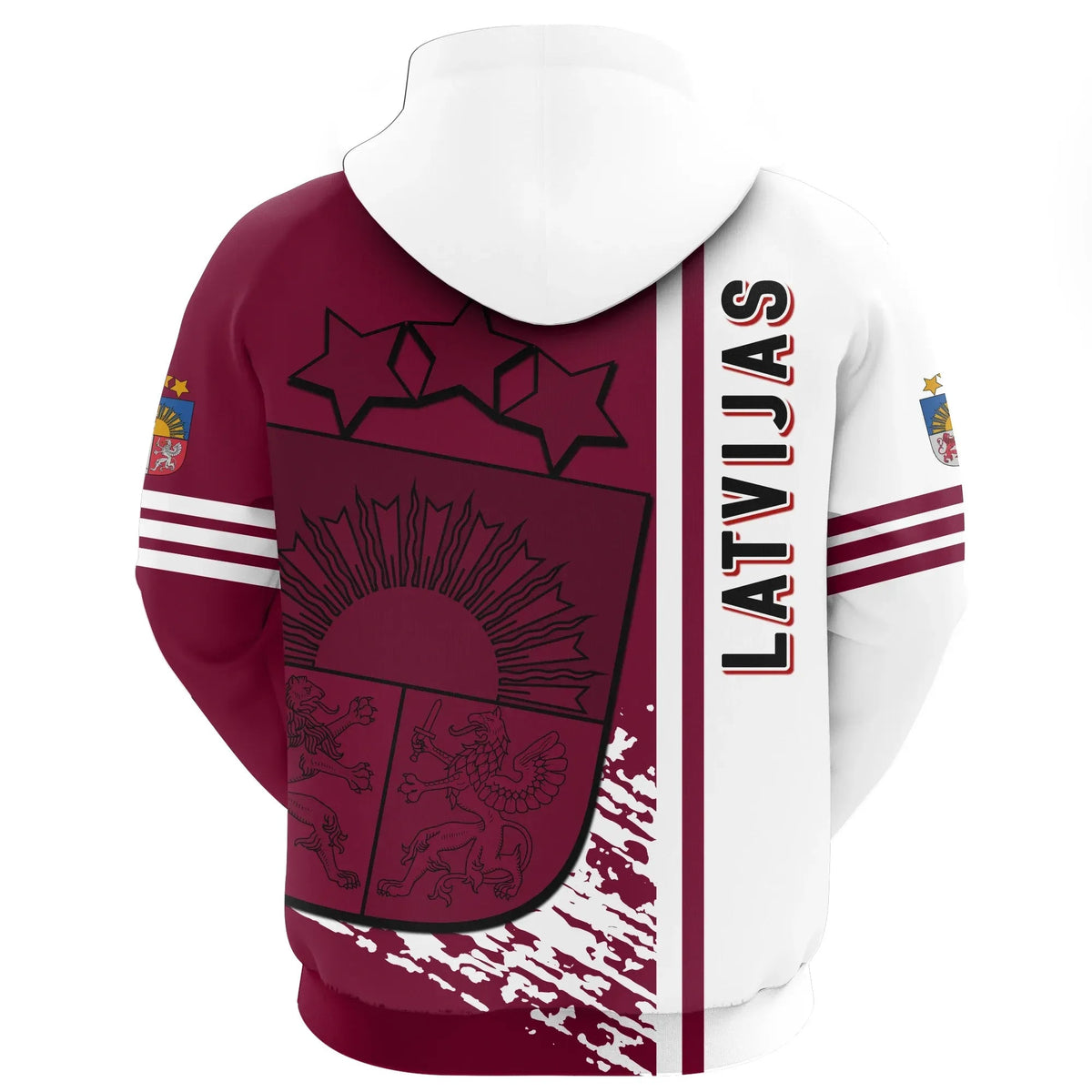 Latvia Zip Hoodie Quarter Style RLT6 - Wonder Print Shop