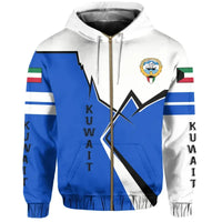 Kuwait Zip Hoodie Lightning RLT8 - Wonder Print Shop