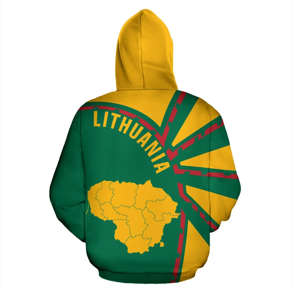 Lithuania Zip Up Hoodie Tornado 2 Style RLT6 - Wonder Print Shop