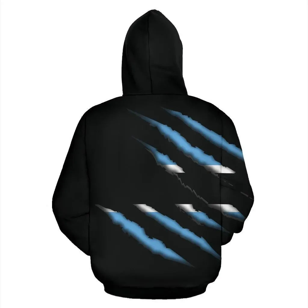 Botswana Inside Me All Over Zip Up Hoodie RLT6 - Wonder Print Shop