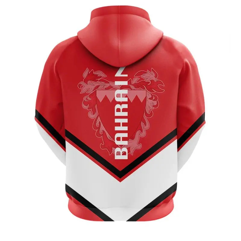 Bahrain Coat Of Arms Zip Hoodie Lucian Style RLT8 - Wonder Print Shop