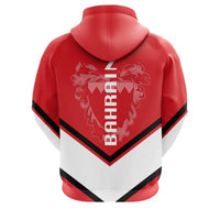 Bahrain Coat Of Arms Zip Hoodie Lucian Style RLT8 - Wonder Print Shop