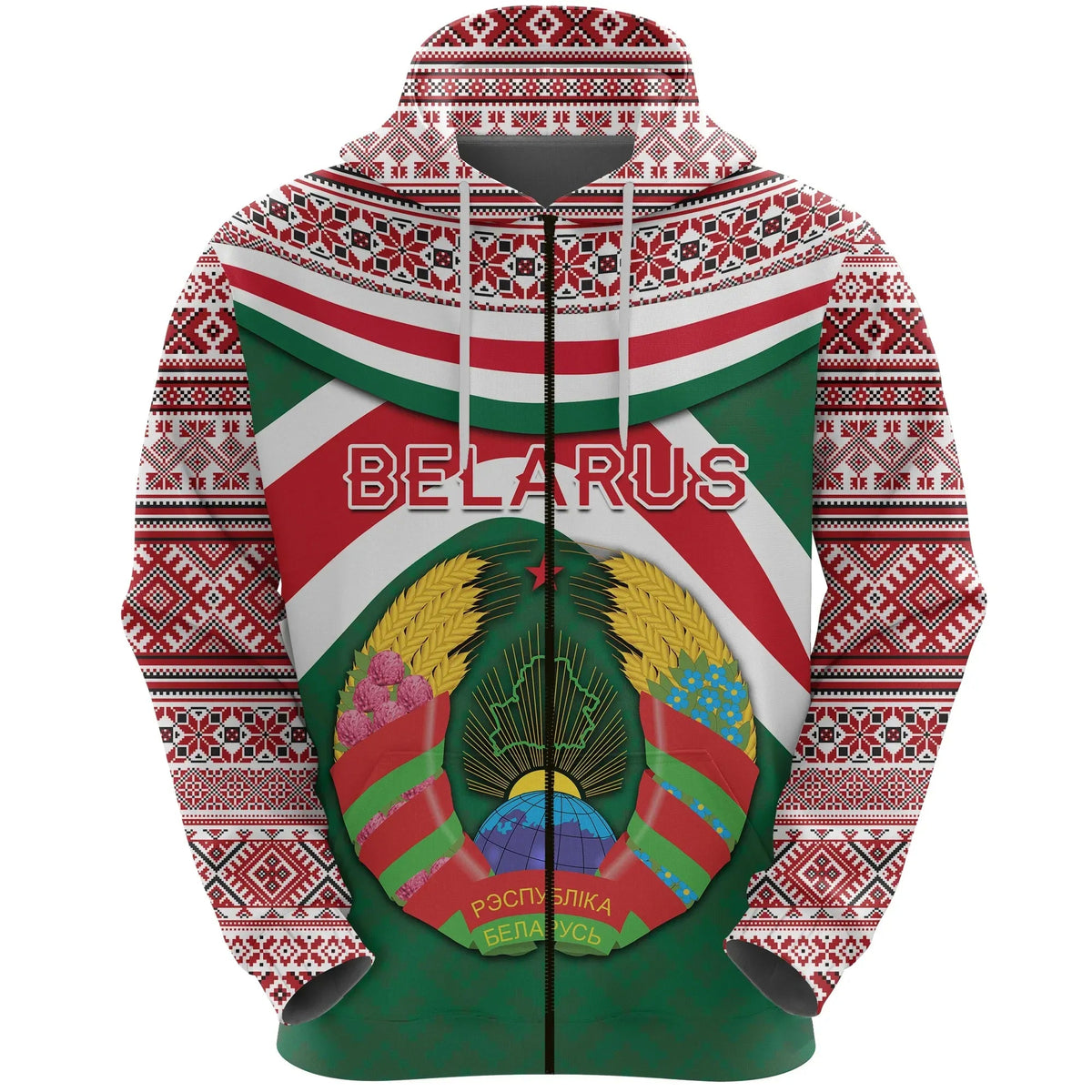 Belarus Zip Hoodie Vibes Version RLT6 - Wonder Print Shop