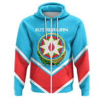 Azerbaijan Coat Of Arms Zip Hoodie Lucian Style RLT8 - Wonder Print Shop