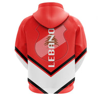 Lebanon Coat Of Arms Zip Hoodie Lucian Style RLT6 - Wonder Print Shop