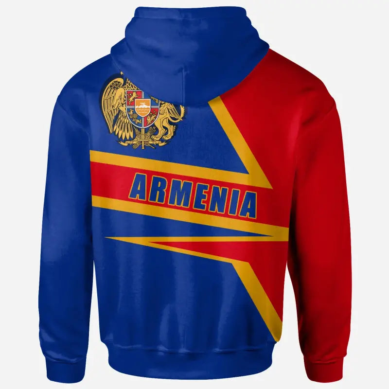 Armenia Zip up Hoodie Armenia Pride RLT8 - Wonder Print Shop