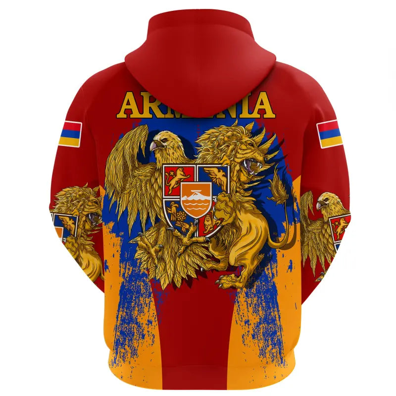 Special Armenia Coat of Arms Zip Hoodie RLT8 - Wonder Print Shop