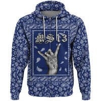 Zip Hoodie Blue Bandana RLT8 - Wonder Print Shop