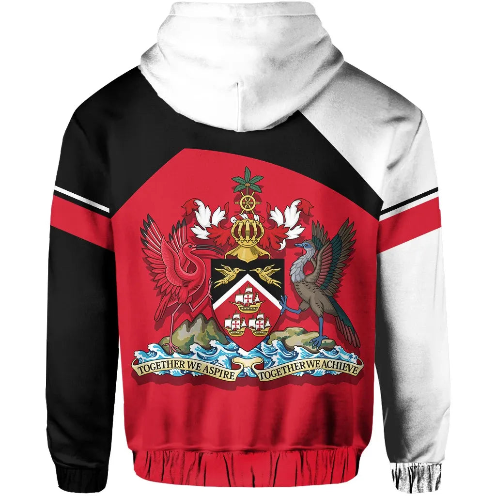 Trinidad and Tobago Zipper Hoodie Vera Style RLT6 - Wonder Print Shop