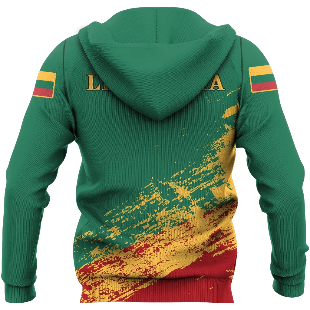 (Lietuva) Lithuania Special Zipper Hoodie New Update RLT6 - Wonder Print Shop