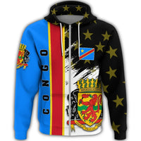 Congo Coat Of Arms Zipper Hoodie Flag Style RLT13 - Wonder Print Shop