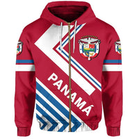 Panama Flag Hoodie Zip America Nations RLT13 - Wonder Print Shop
