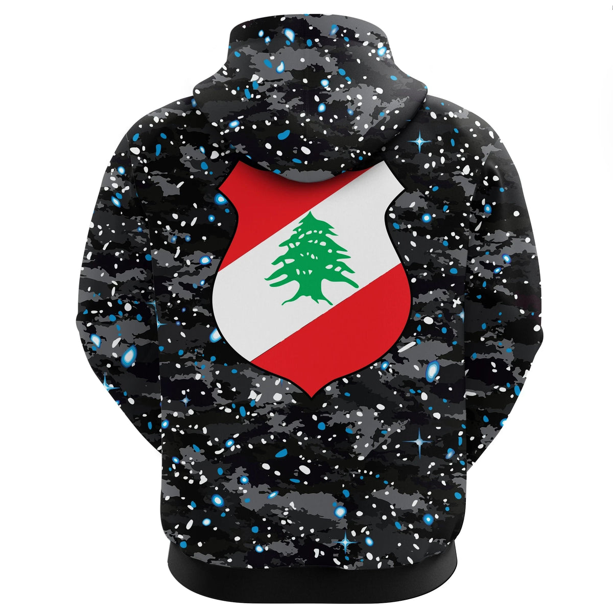Lebanon Hoodie Space Camo (Zip) RLT6 - Wonder Print Shop