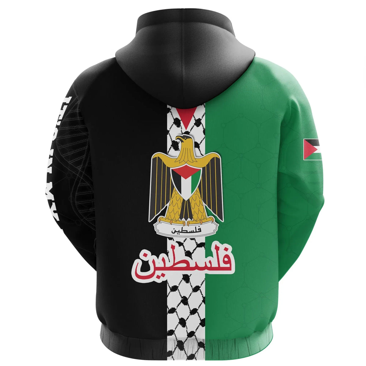 DNA Palestine Zip Hoodie RLT13 - Wonder Print Shop