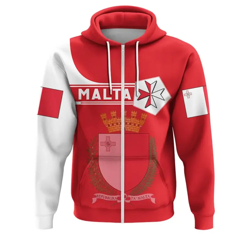 Malta Hoodie Coat Of Arms Simple Style RLT12 - Wonder Print Shop