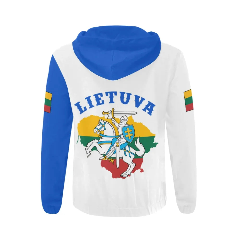 Lithuania Zip Hoodie Vytis Lietuva RLT6 - Wonder Print Shop