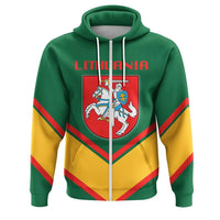 Lithuania Coat Of Arms Zip Hoodie Lucian Style RLT6 - Wonder Print Shop