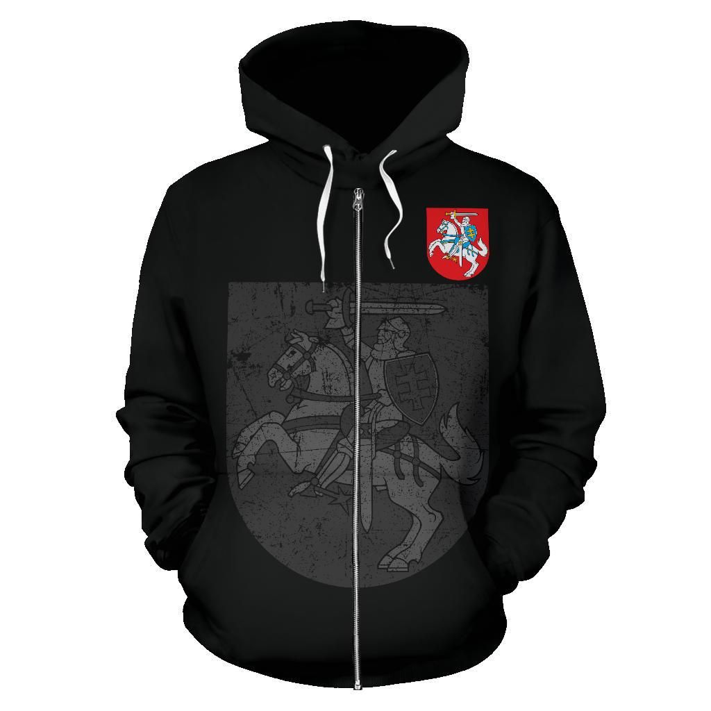 Lithuania Zipper Hoodie RLT6 - Wonder Print Shop