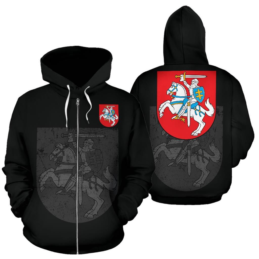 Lithuania Zipper Hoodie RLT6 - Wonder Print Shop