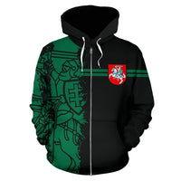 Sport Lithuania Zip Up Hoodie Mystic Style 03 RLT6 - Wonder Print Shop