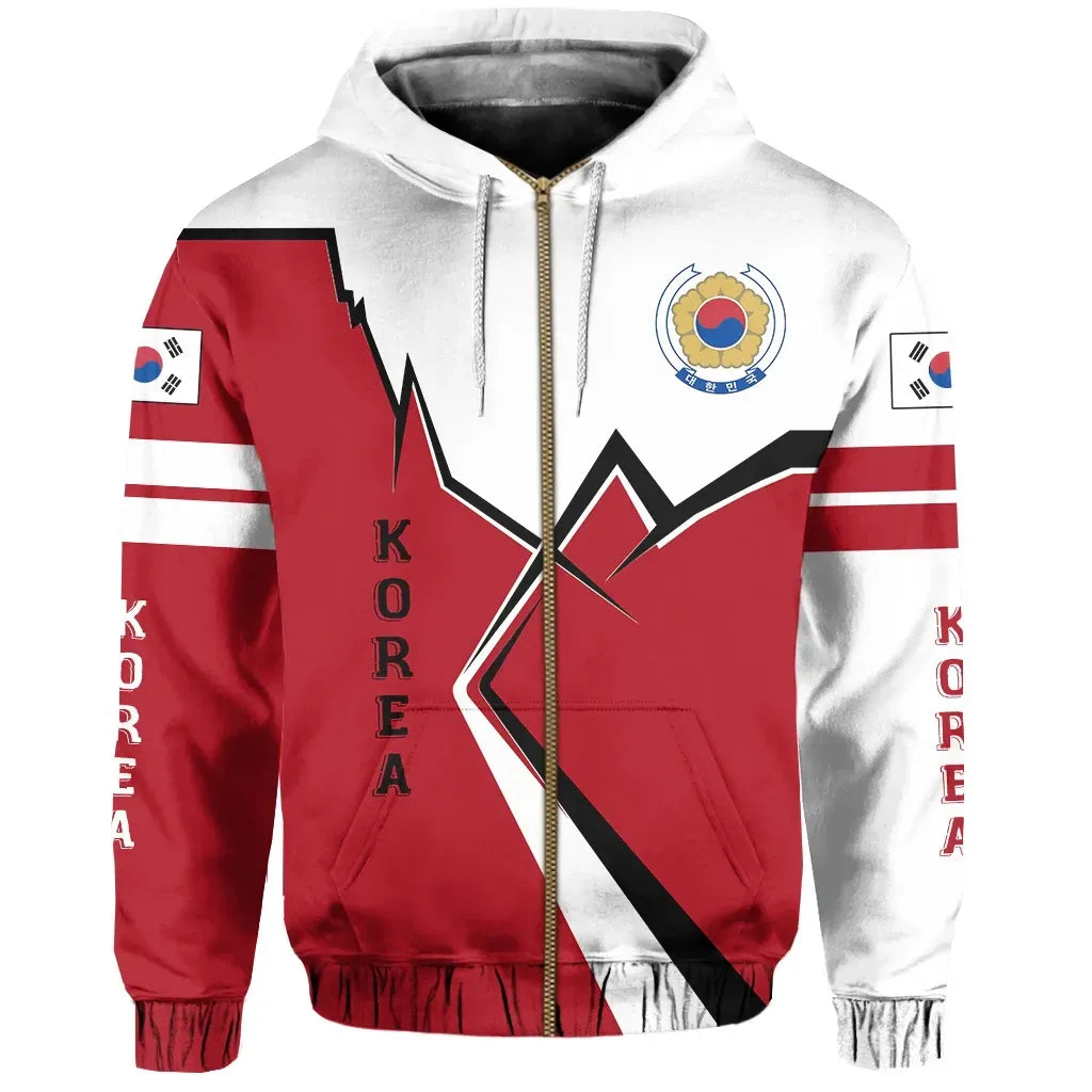 Korea Zip Hoodie Lightning RLT8 - Wonder Print Shop