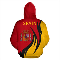 Spain Hoodie Coat Of Arms Fire Style RLT12 - Wonder Print Shop