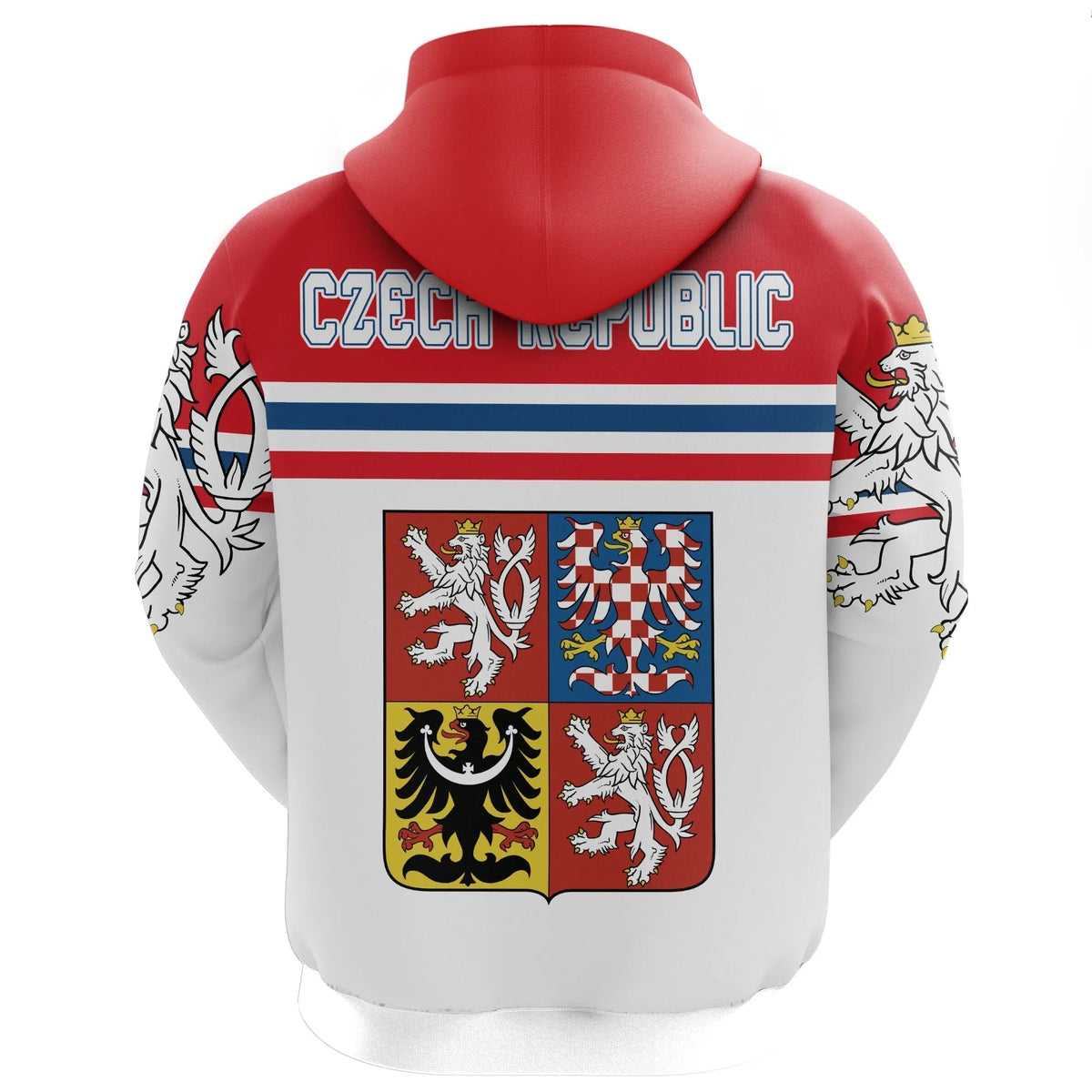 Czech Republic Hockey Hoodie Hockey Lion (Zip) RLT13 - Wonder Print Shop