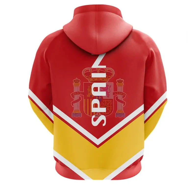 Spain Zip Hoodie Coat Of Arms Lucian Style RLT12 - Wonder Print Shop