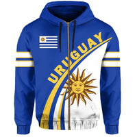 Uruguay Coat Of Arms Up Style Zip Up Hoodie RLT6 - Wonder Print Shop