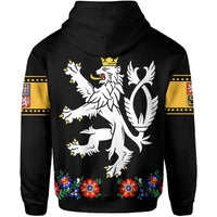 Czech Republic Zip Hoodie Folk Style RLT13 - Wonder Print Shop