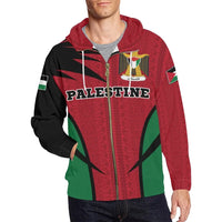Palestine Hoodie Zip Active RLT13 - Wonder Print Shop