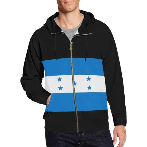 Honduras Zip Hoodies Original Flag RLT8 - Wonder Print Shop
