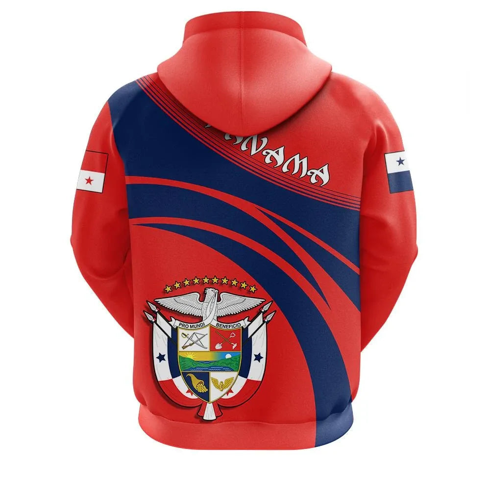 Panama Zip Hoodie Coat Of Arms Cricket Style RLT13 - Wonder Print Shop