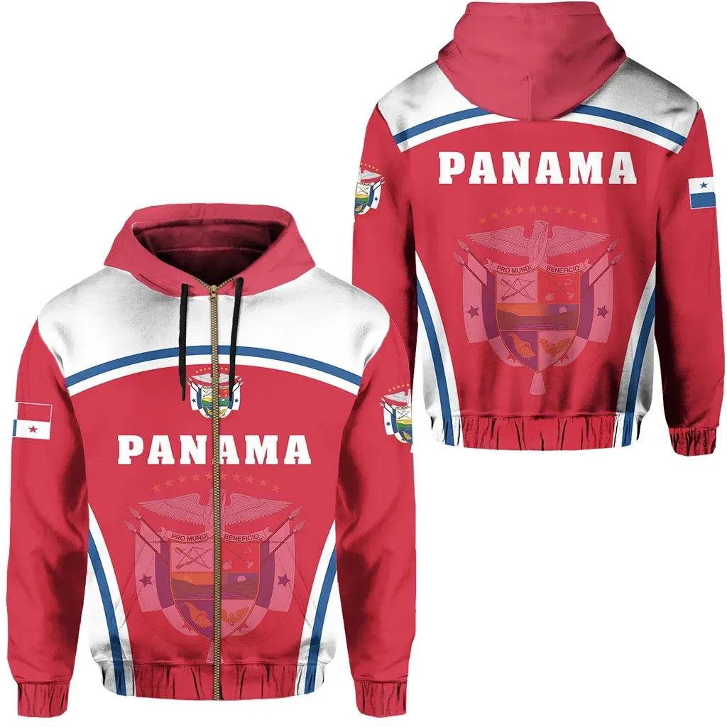 Panama Hoodie Zip Sport Style RLT13 - Wonder Print Shop