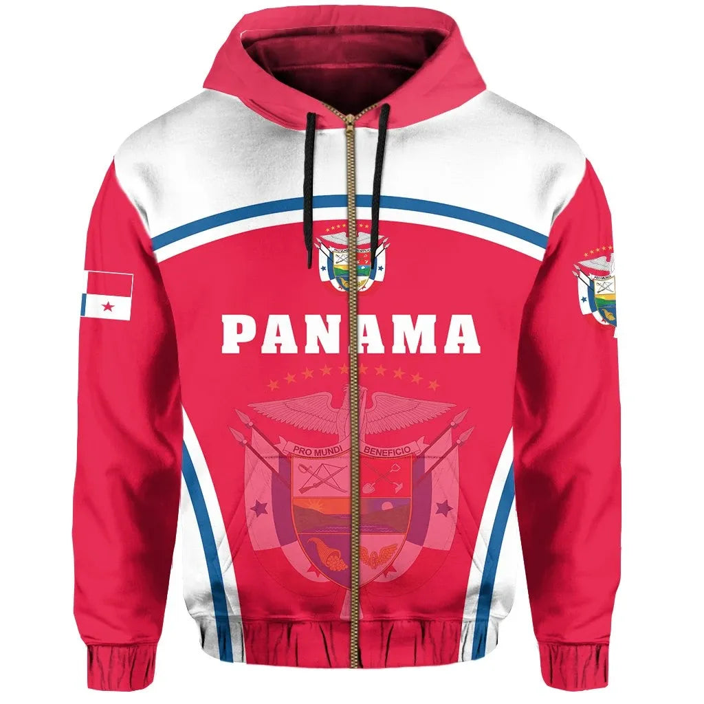 Panama Hoodie Zip Sport Style RLT13 - Wonder Print Shop