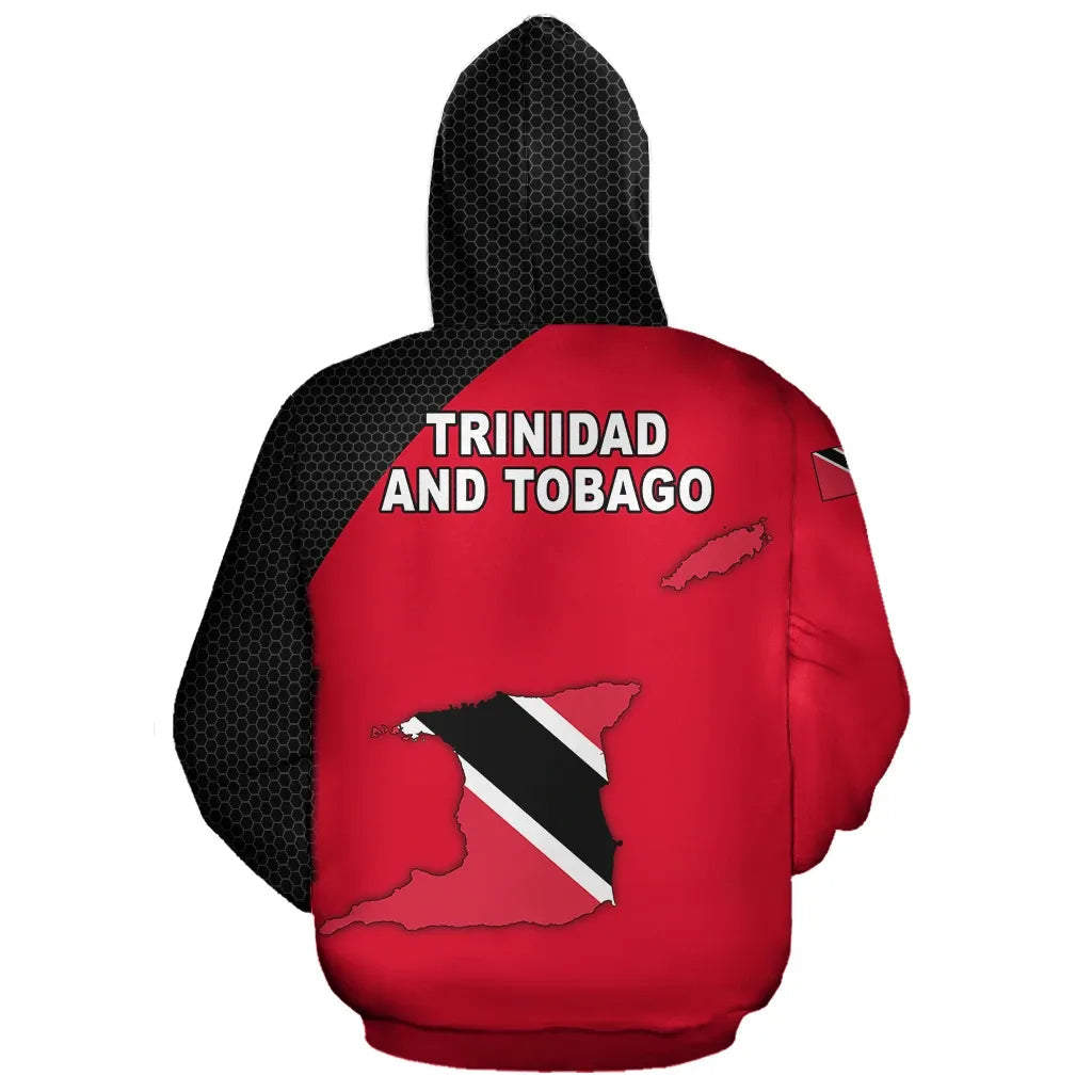 Trinidad and Tobago Map Zip Hoodie RLT6 - Wonder Print Shop