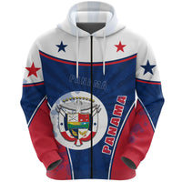 Panama Zip Hoodie Circle Stripes Flag Version RLT13 - Wonder Print Shop