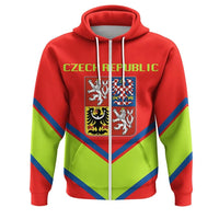 Czech Republic Coat Ofrms Zip Hoodie Lucian Style RLT13 - Wonder Print Shop