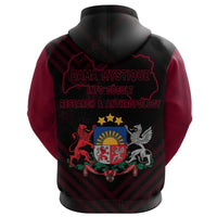 Latvia Zip Hoodie Custom Dama Mystique RLT6 - Wonder Print Shop