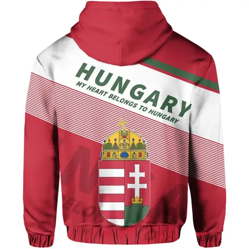 Hungary Flag Motto Zipper Hoodie Limited Style RLT8 - Wonder Print Shop