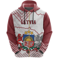 Latvia Zip Hoodie RLT6 - Wonder Print Shop