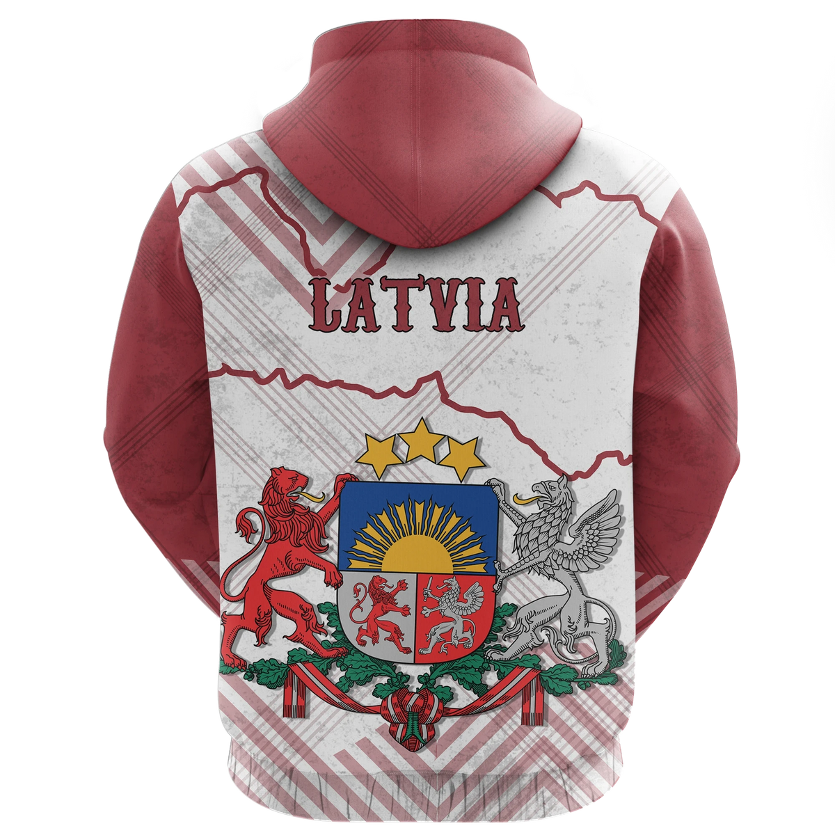 Latvia Zip Hoodie RLT6 - Wonder Print Shop