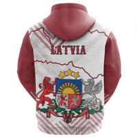 Latvia Zip Hoodie RLT6 - Wonder Print Shop