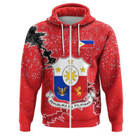 Philippines Christmas Zip Up Hoodie Coat Of Arms X Style8 RLT6 - Wonder Print Shop