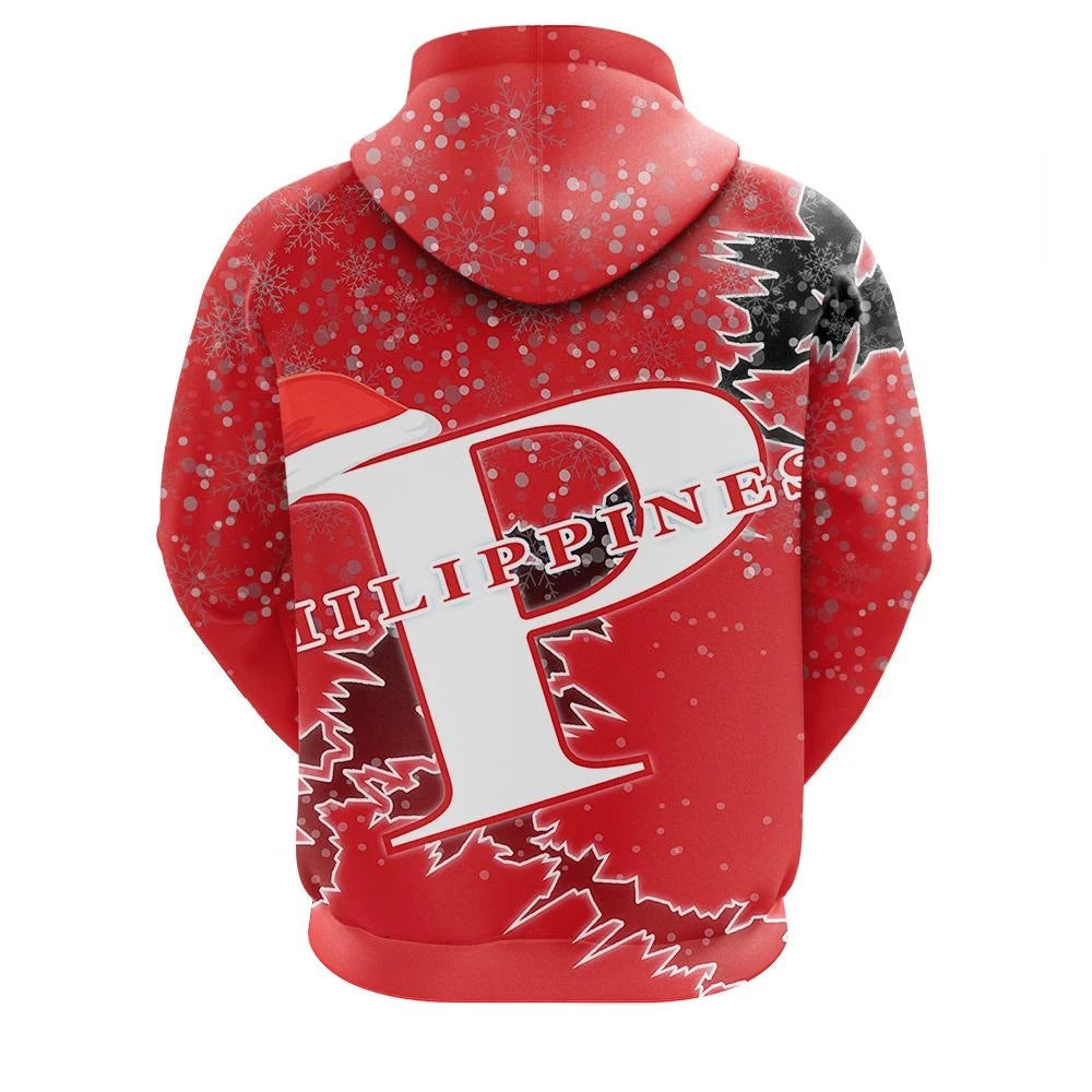 Philippines Christmas Zip Up Hoodie Coat Of Arms X Style8 RLT6 - Wonder Print Shop