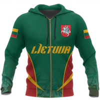 Lithuania Active Zip Hoodie6 RLT6 - Wonder Print Shop