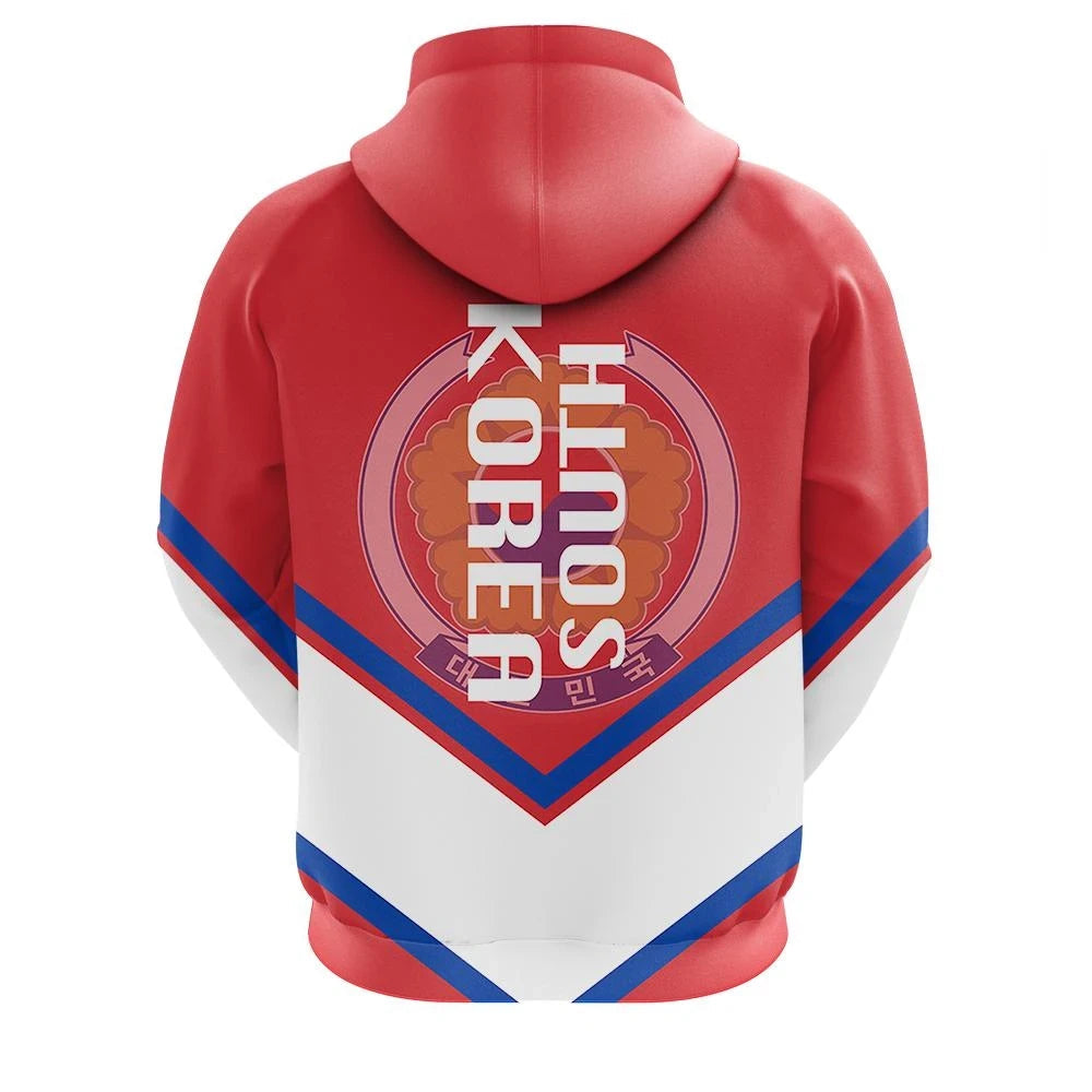 South Korea Zip Hoodie Coat Of Arms Lucian Style RLT8 - Wonder Print Shop